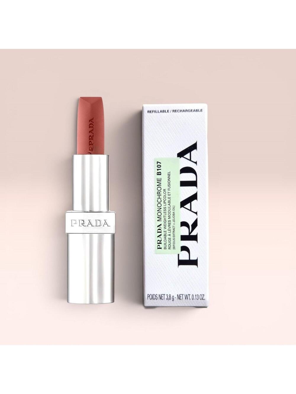 Prada Monochrome Soft Matte Sedona B107 Lipcolor NIB